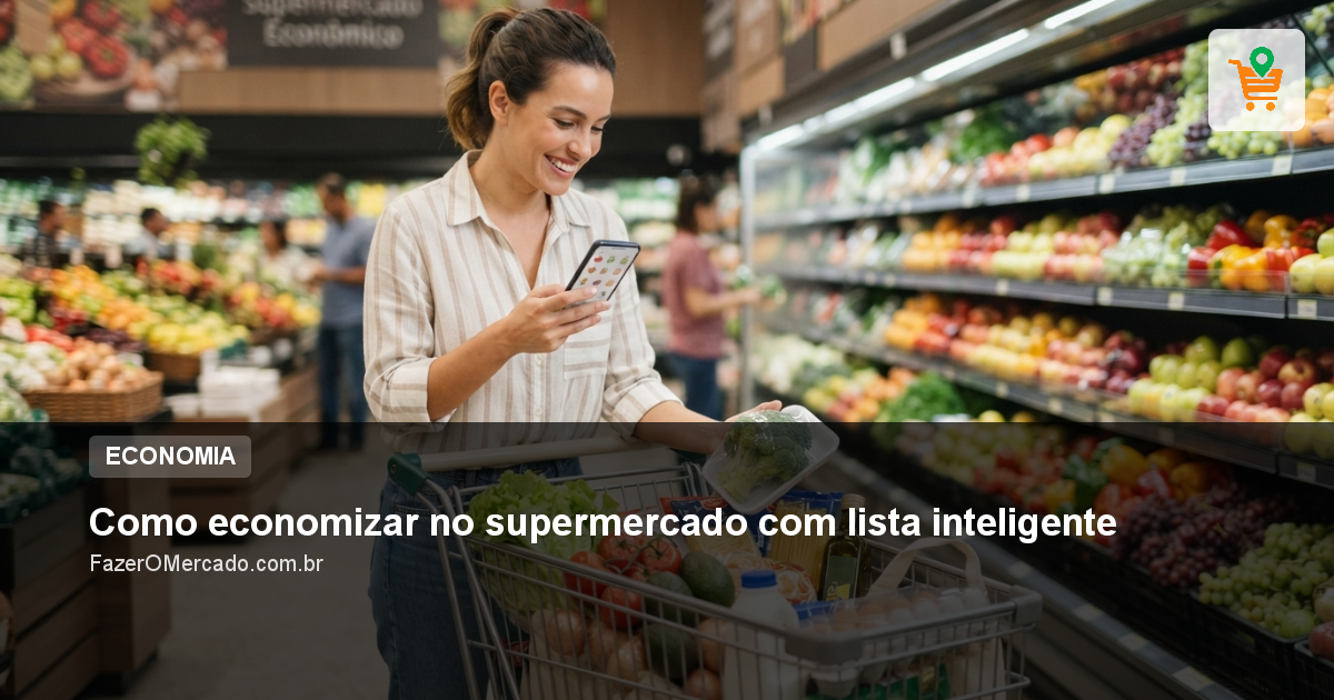 Como economizar no supermercado com lista inteligente